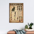 Thumbnail Rerfrences Black Cat Knowledge Reference Guide Vintage Educational Poster ...