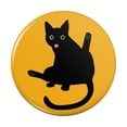 thumbnail image 1 of Black Cat Lifting Leg and Licking Kitchen Refrigerator Locker Button Magnet, 1 of 5