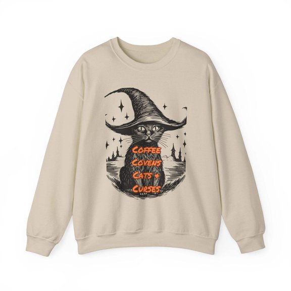 Black Cat List Unisex Heavy Blend™ Crewneck Sweatshirt