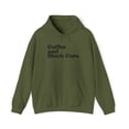 thumbnail image 1 of Black Cat Lover 70s Retro Owner Mom Dad Hoodie, Gifts, Hooded Sweatshirt, 1 of 4