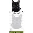 thumbnail image 1 of "Black Cat Magnetic List Pads" Uniquely Shaped Sticky Notepad, 1 of 2