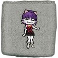 thumbnail image 1 of Black Cat Men's  Rinslet Anime Wristband, 1 of 3