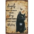 thumbnail image 1 of Black Cat Metal Tin Signs Vintage Funny Animal Restaurants Art Iron Rustic Wall Decor Plaque Retro Metal Poster Decor Cat Decor Signs for Bar Home Wall Decoration, 1 of 8