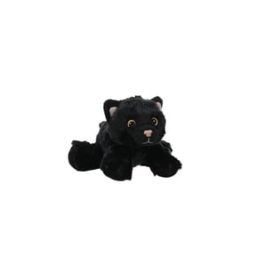 Wild Republic Black Cat Stuffed Animal, Plush Toy, Gifts for Kids, Hug'Ems 7 Inches