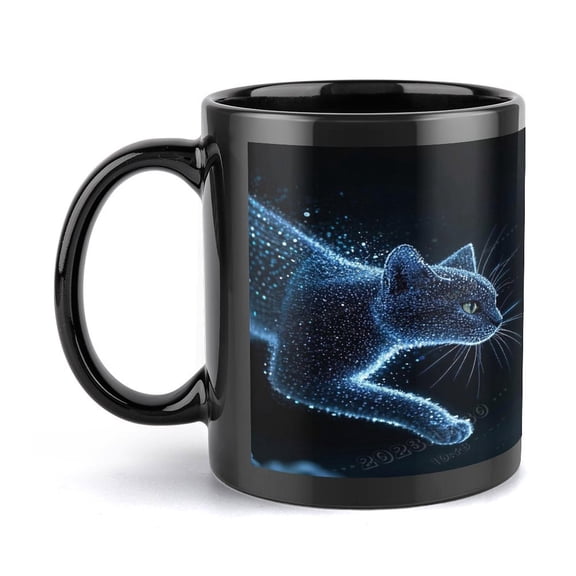 Black Cat Mug Cat Coffee Mug Cat Lover Gifts For Women Funny Goth Coffee Mug Gifts For Women (11Oz)
