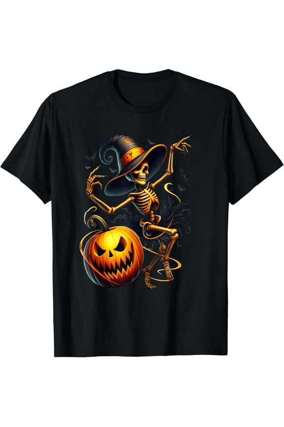 Black Cat Mummy with Full Moon and Bats Halloween cat lovers T-Shirt