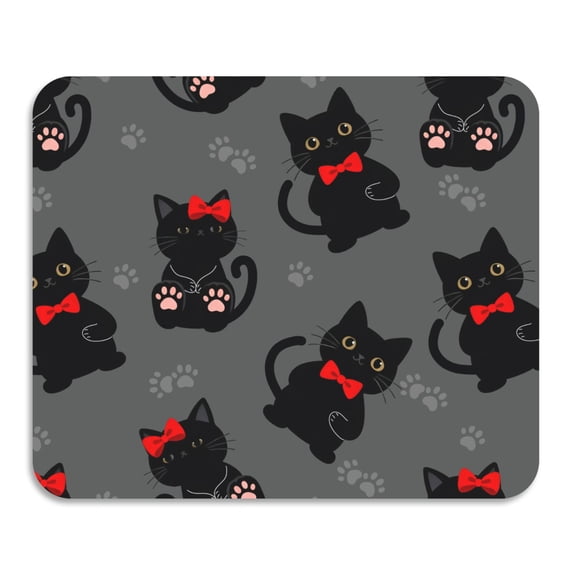 Black Cat Pattern Dish Drying Mat Diatomaceous Earth Absorbent Quick ...