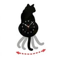 thumbnail image 1 of Black-Cat Pendulum Wall Clock,Cat Clock with Moving Tail,Cat Swinging,Whimsical Funny Clocks, 1 of 3