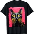 thumbnail image 1 of Black Cat Pink T-Shirt, 1 of 5