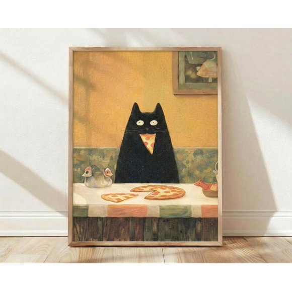 Witty Dc Black Cat Pizza - Walmart Business