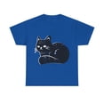 thumbnail image 1 of Black Cat Plus Size Women Heavy Cotton Tee T-Shirt, 1 of 4