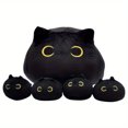 thumbnail image 1 of Black Cat Plush, Black Cat Stuffed Animals Plushie with 4 Cute Babies Cat Plushies, Soft Black Cat Plushie Pillow Gifts for Kids, 1 of 9