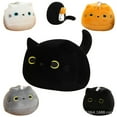 thumbnail image 1 of Black Cat Plush, Cat Stuffed Animals Plushie with 4 Cute Babies Cat Plushies in Her Tummys, 1 of 4