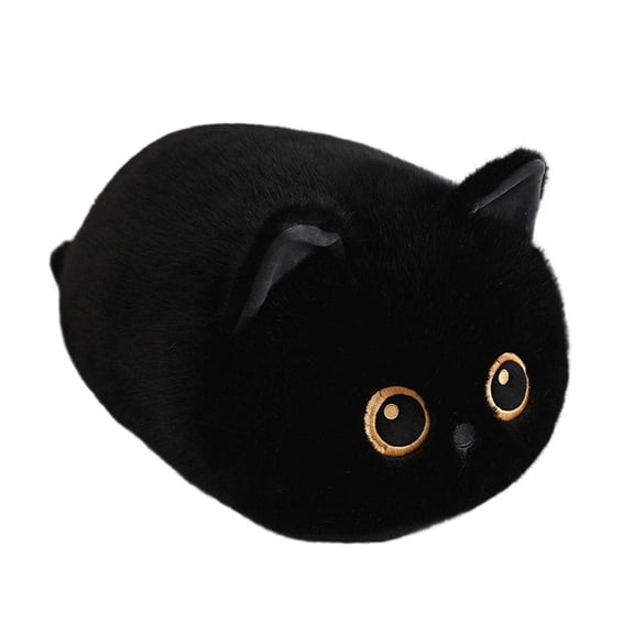 Black Cat Plush, Cute Cat Plushies Toy, Soft Kitten Plushie Cuddle Pillow, Soft Long Stuffed Animal Cushion, Cute Stuff Toys Gift, 20×8 Inch