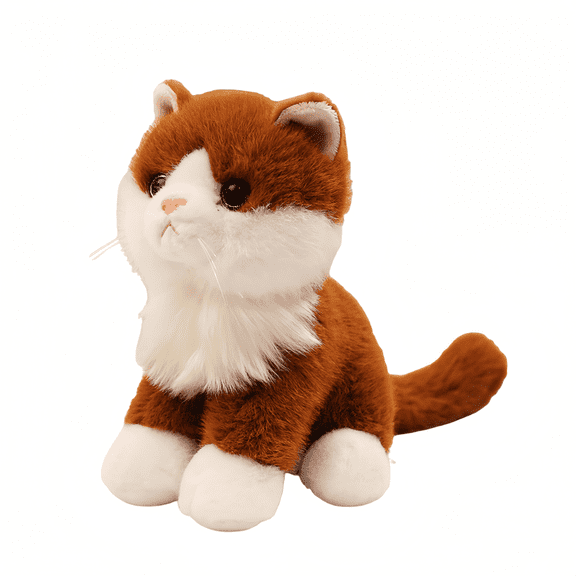 Black Cat Plush Doll-Realistic Stuffed Kitten Plush Toy Cute Soft Cat Surprise Pillow Birthday Gift