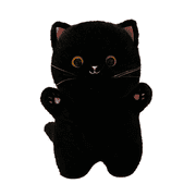 Black Cat Plush Realistic Cat Stuffed Animal Cute Animal Plush Birthday Christmas Birthday Gift for Girlfriend