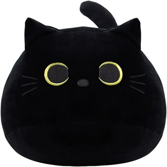 Black Cat Plush Toy, Cute Black Cat Stuffed Animals,40cm
