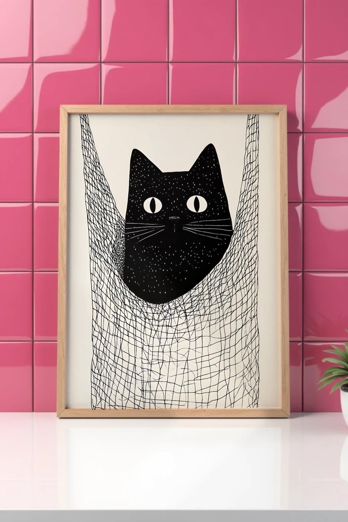 peeking black cat poster, cute cat print, home decor,... Black Cat Poster, Cat Poster, Cute Kitten Illustration, Cat Lover Gift ...