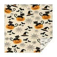 thumbnail image 1 of Black Cat Pumpkin Halloween Pattern Square Tablecloth,Waterproof Square Table Cover,Wipeable Spillproof Washable Table Cover for Home Kitchen Party Decor 42"X42"(107x107cm), 1 of 6