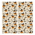 thumbnail image 1 of Black Cat Pumpkin Halloween Pattern Summer Placemats Table Placemats Set Of 6-Linen Kitchen Washable Placemats Table Mats 11.8"x17.7" Non-Slip Heat Resistant, 1 of 5