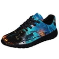 thumbnail image 1 of Black Cat Pumpkin Halloween Shoes Sneakers for Women Men Black Size 10.5, 1 of 7