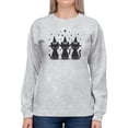 thumbnail image 1 of Black Cat Salem Witch Graphic - Women's Sweatshirt, 1 of 4