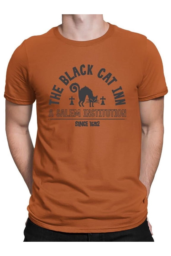 Black Cat Salem Witch Tee T-shirt Color Men's