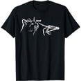 thumbnail image 1 of Black Cat Skeleton Hand Boop Halloween Pet Women Girls Kids T-Shirt, 1 of 5