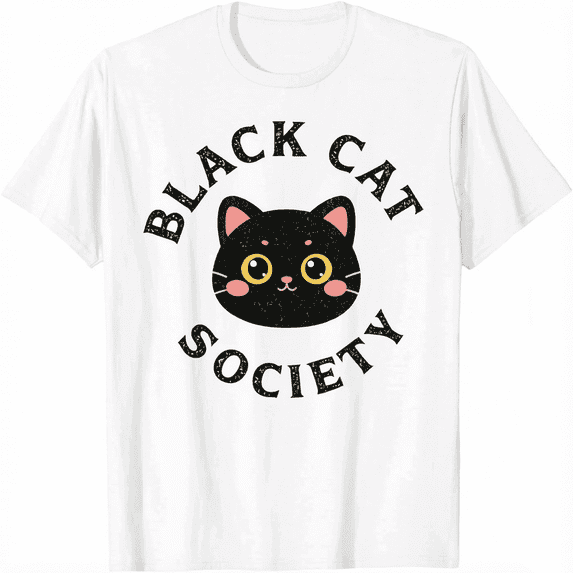 Black Cat Society Misunderstood Cat Unisex T-Shirt