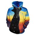 thumbnail image 1 of Black Cat Starry Night-1 3d Sweatshirts Hoodie Fashion Casual Personality Men's Women Street Hoodie Pullovers Long Sleeve Comfortable Top, 1 of 6