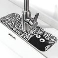 thumbnail image 1 of Black Cat Streaks Faucet Mat for Kitchen Sink Cute Drying Mat Super Absorbent Sink Faucet Mat for Kitchen Bathroom Sink Cafe Bar Faucet Decor Gifts (black cat 2, 15" x 5.5"), 1 of 1