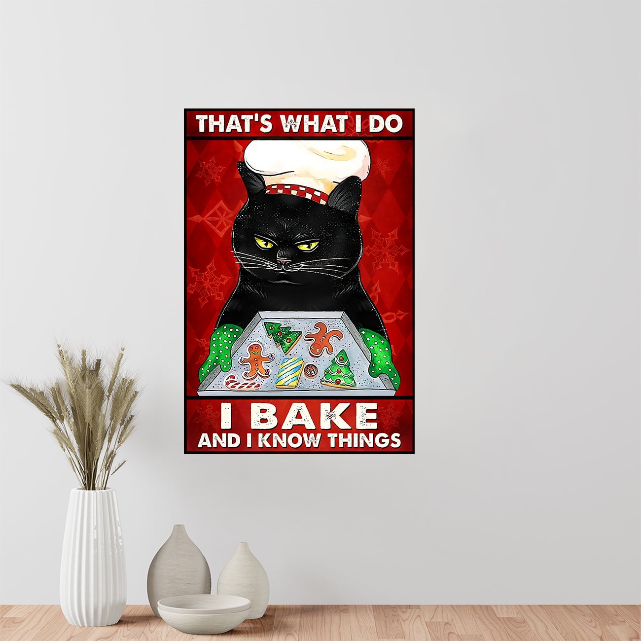 Targa In Metallo 20x30 Cm Con Gatto Poliziotto - That's What I Do I Protect My People And I Know Things - Decorazione Da Parete Per Bar, Garage, Casa - 4