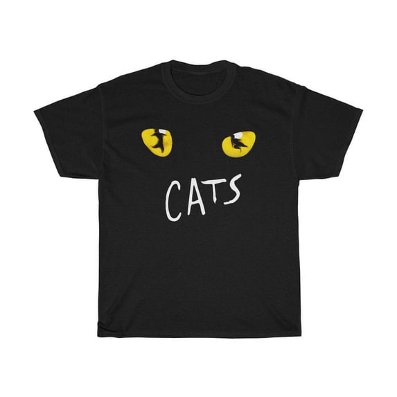 Black Cat Theater T-Shirt, Vintage Feline Stage Graphic Tee, Musical Theme Unisex Shirt, Cat Lover Gift