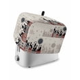thumbnail image 1 of Black Cat Toaster Cover 4 Slice, Large Kitchen Appliance Covers, Cartoon Modern Art Toaster Oven Cover with Loop, Bread Machine Cover Polyester Dust Cover Protection, 1 of 4