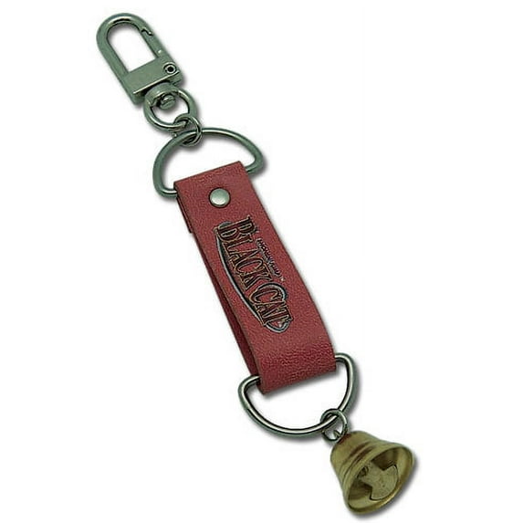 Key Chain - Black Cat - New Metal Bell Toys Anime Licensed ge3849