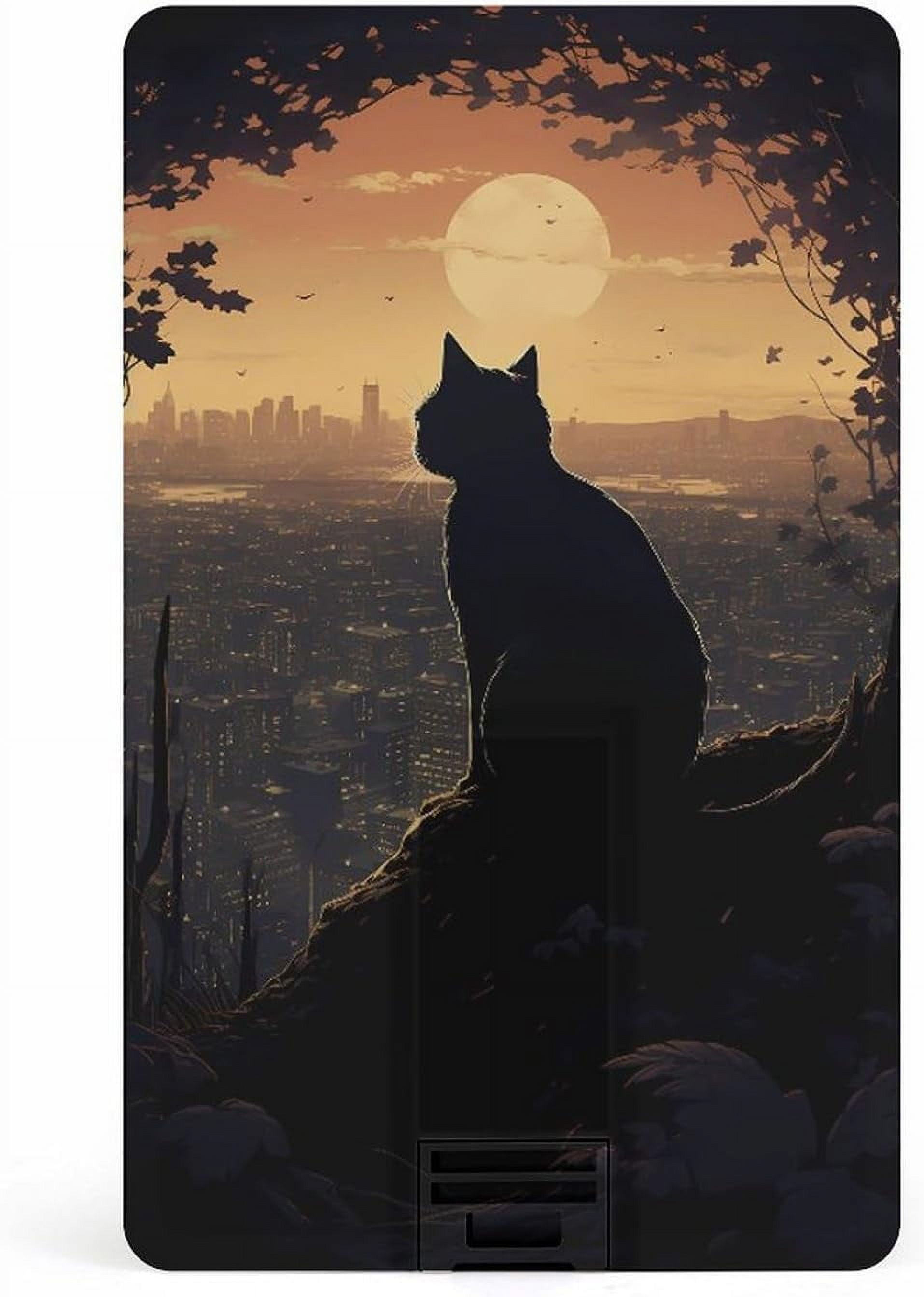 Black Cat Usb Flash Drive Personalized Credit Bank Card Memory Stick