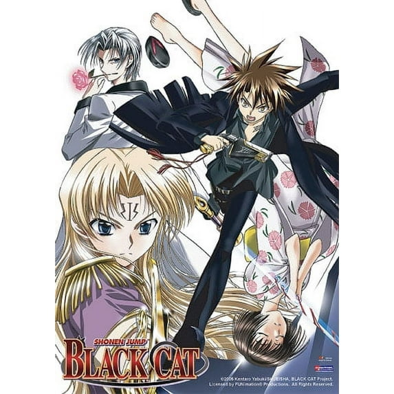 Black Cat Vengeful Train Wall Scroll