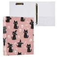 thumbnail image 1 of Black Cat Wearing A Witch Hat 3 Ring Hardcover Binders 1.5in Round Rings for Letter-Size Folder Paper Organizer Pockets for Office Student Recipe, 1 of 9