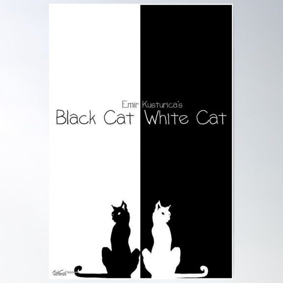 Black Cat White Cat By Emir Kusturica Movie Poster Poster Wall Art, Modern Wall Decor For Living Room Bedroom, 8x12 UNFRAMED