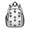 thumbnail image 1 of Black Cat and Sweater White Pattern Backpack for School, Cute School Bag with Adjustable Shoulder Straps and Padded Back, 15"x11.42"x5.5", 1 of 5