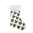 thumbnail image 1 of Black Cat with Yellow Eyes Christmas Stockings 17.71" Christmas Tree Decoration Fireplace Party Decoration, 1 of 7