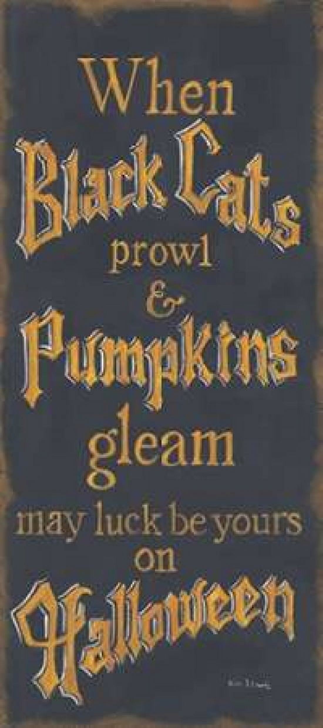 Black Cats Canvas Art - Kim Lewis (10 x 20)