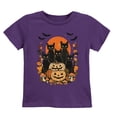 thumbnail image 1 of Black Cats Pumpkin Vintage - Toddler Short Sleeve Graphic T-Shirt and Youth Short Sleeve Graphic T-Shirt, 1 of 16
