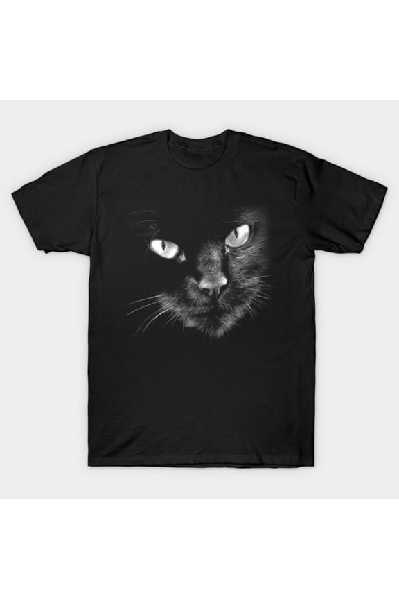 Black Cats Rule Hello Darkness Funny Quote Graphic, H3305 Unisex T-Shirt, Up to 5XL Available