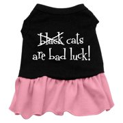 Halloween Pet Dog Cat Dress Screen Printed, "Black Cats Are Bad Luck"