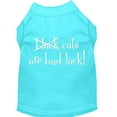 thumbnail image 1 of Pet Dog  Cat Shirt Screen Printed, "Black Cats Are Bad Luck", 1 of 9