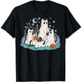 Black Cats in Ghost Costume Cute Women and Men Halloween Unisex