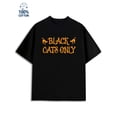thumbnail image 1 of Black Cats Only mens 180G 100% Cotton black Classic Unisex Shirt Cotton tshirts Casual Unisex Shirt Graphic tshirts Casual Unisex Shirt Short Sleeve tshirts Unique Design Unisex Shirt Printed tshirts, 1 of 7