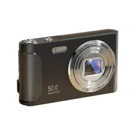 Black Ccd Hd Macro Digital Camera 2.4 Inch Ips Screen 16X Zoom 800W Pixel Selfie