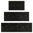 thumbnail image 1 of Black Celestial Cloud Pattern Kitchen Rugs Sets Of 3,Kitchen Runner Rugs Non Skid Washable,Decorative Kitchen Floor Mats for Kitchen,Sink,Laundry,17"x30"+ 17"x47" + 17"x59", 1 of 6